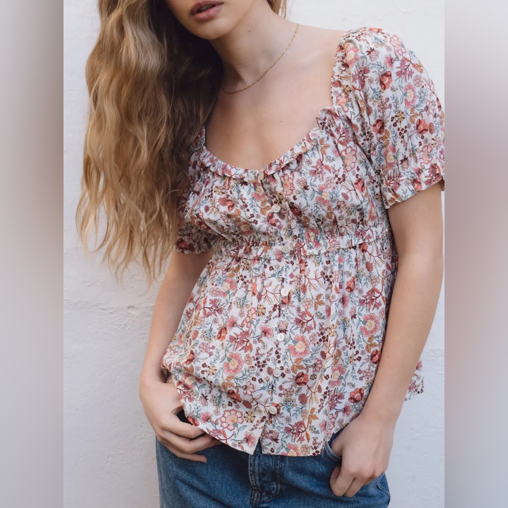 Sonmer $150 Diana Autumn Floral Ecru